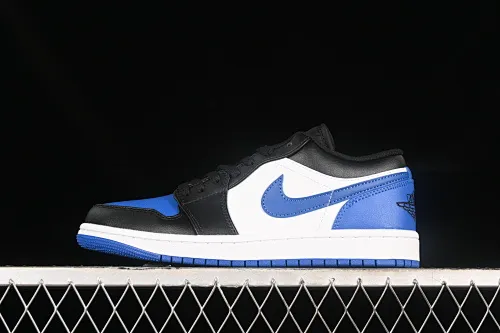 All categories Air Jordan Jordan series basketball shoes Air Jordan 1 Low G version pure original Air Jordan 1 Low AJ1 Joe 1 black and white blue low-top cultural basketball shoes 553558-140
